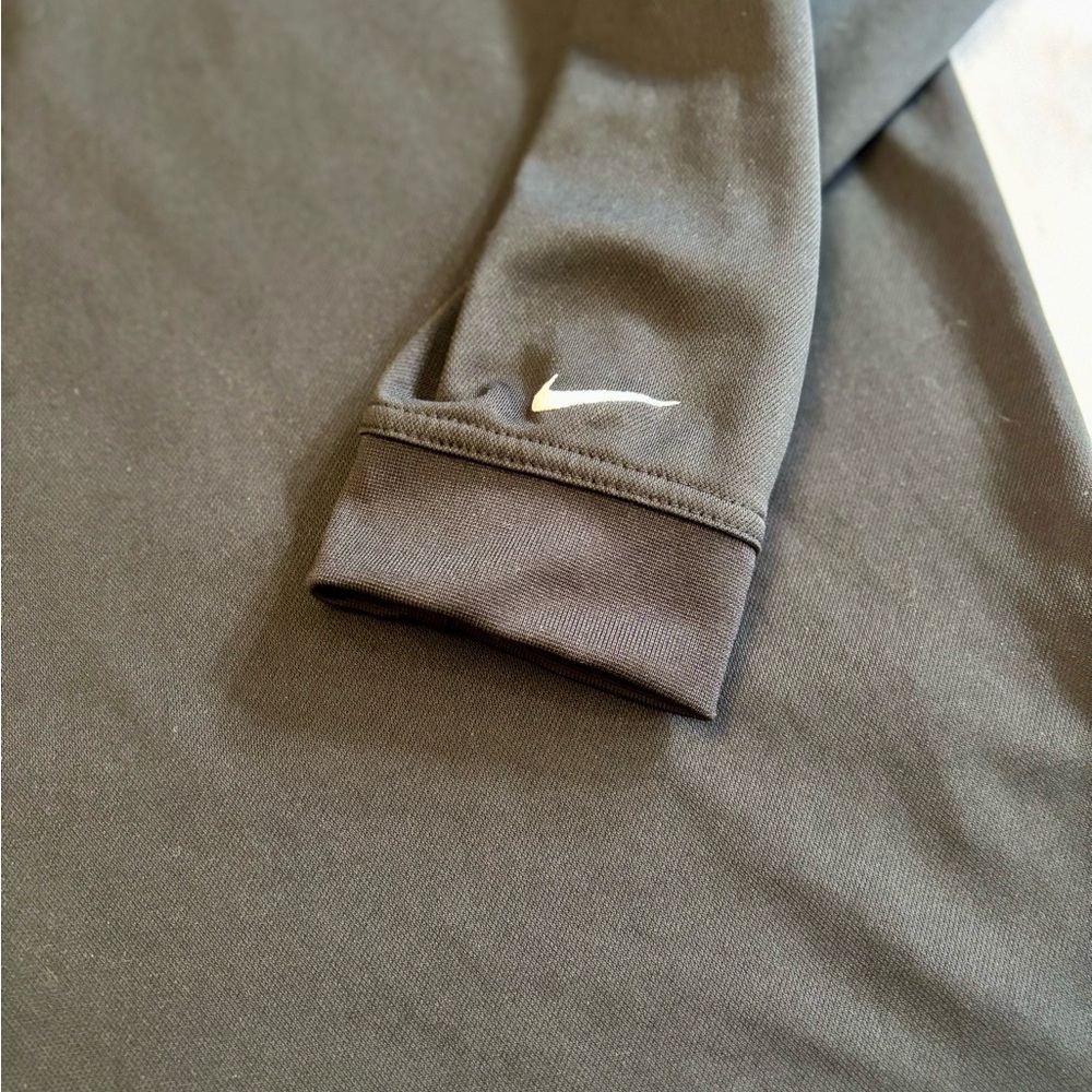 Nike Men's Black Long Sleeve Golf Dry-fit Polo - Picture 8 of 8